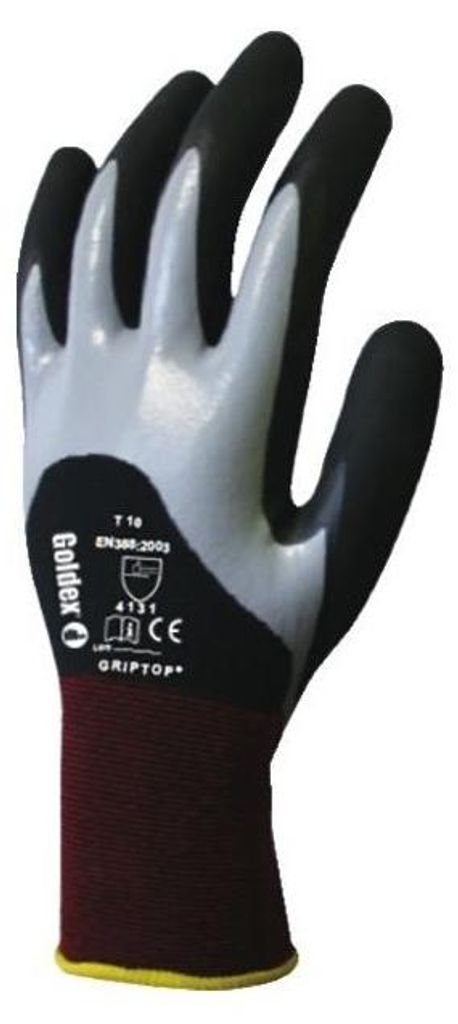 10 Gant 3-4 Enduit Doubleenduction Nitrile Griptop T08