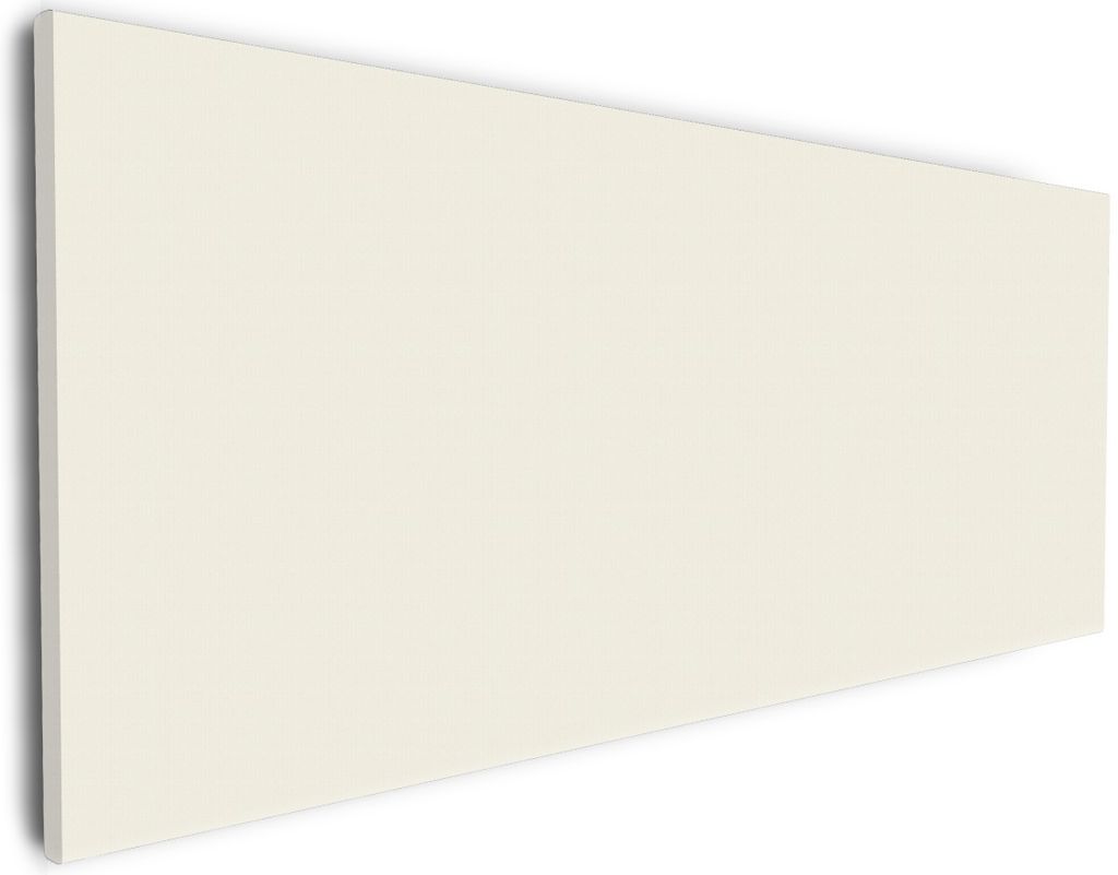 Wallario Premium Leinwandbild Beige in Größe 30 x 75 cm