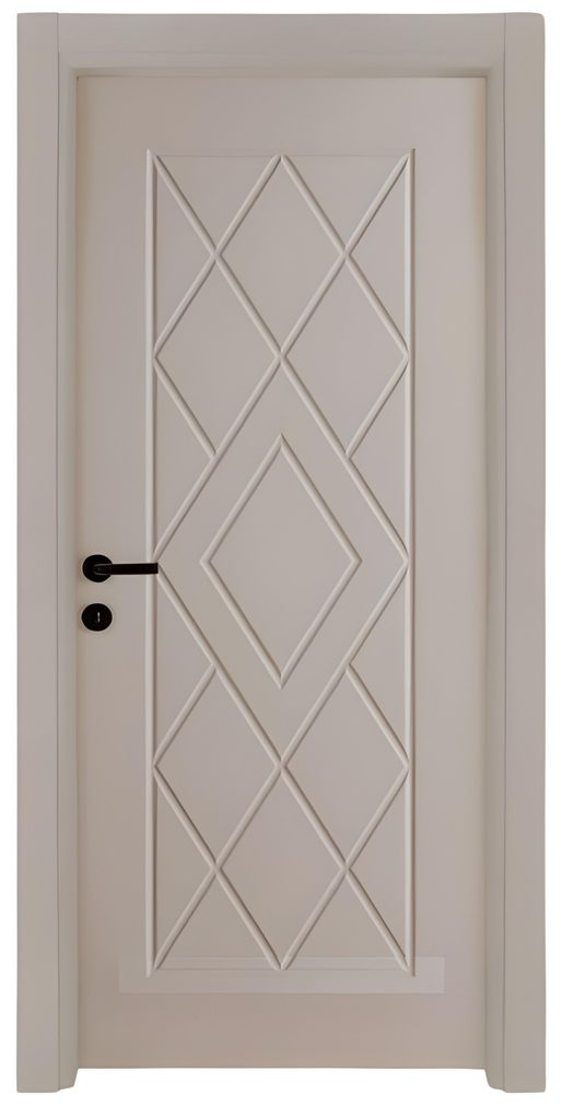 Exklusive Beige Holztür Designer Wohnungstüren PVC-Beschichtung