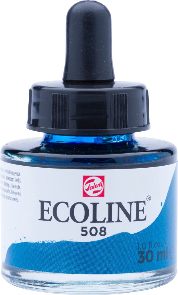 Talens - Ecoline Aquarell Flasche 30 ml, preußisch blau