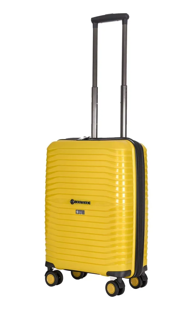 Valise Stratic Bright+ Trolley Expensible Jaune Gold 56cm Rigide - 2