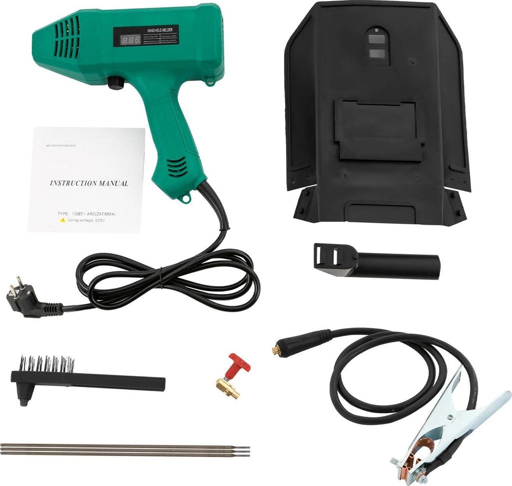 Schweißgerät - Digitales Handschweißgerät - 3000 W - 220 V - Tragbar - Ultraleicht - Schweißpistole - Blau