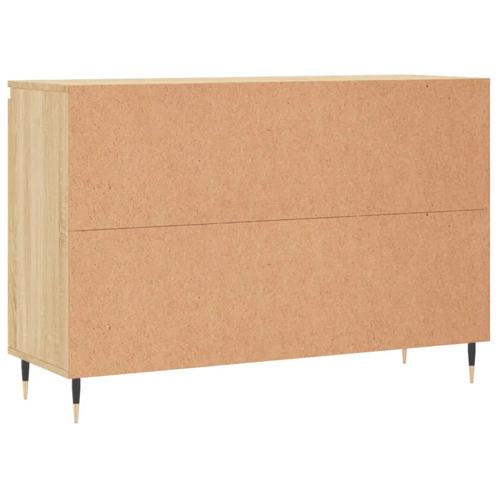 vidaXL Credenza Robusta 104x35x70 cm - Legno Sonoma e Metallo - 9
