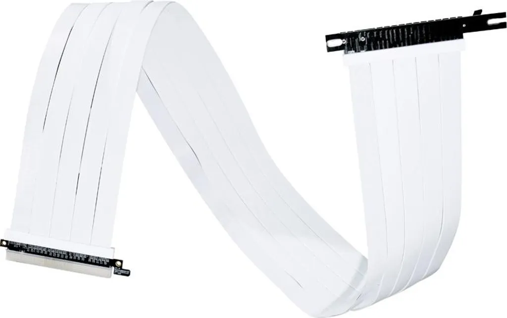 Adaptateur PCIe 4.0 Lian Li 900mm Blanc pour Installation GPU Déporté