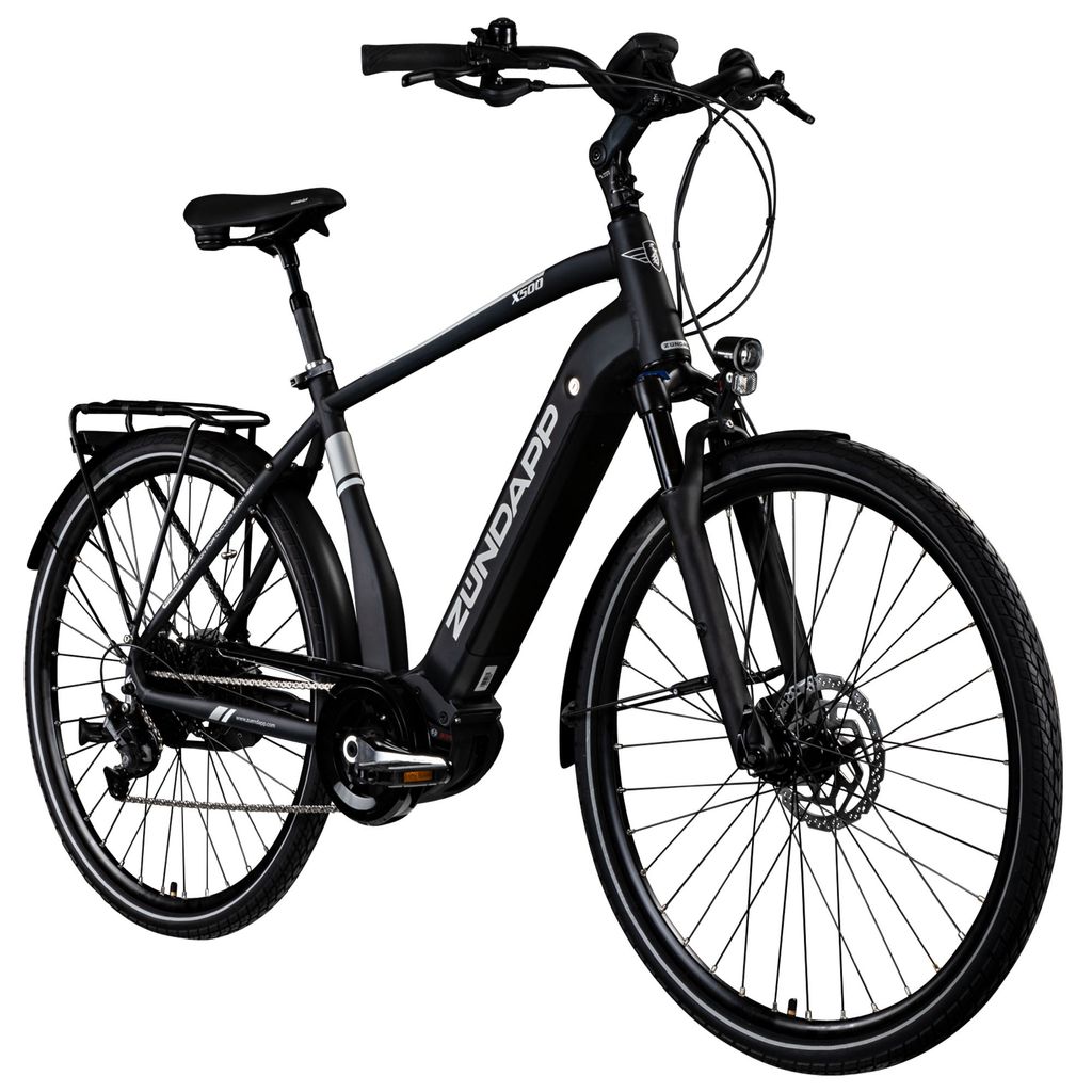 Zündapp X500 E Bike Trekkingrad 28 Zoll E Fahrrad 165 - 180 cm Pedelec Bosch schwarz 51 cm