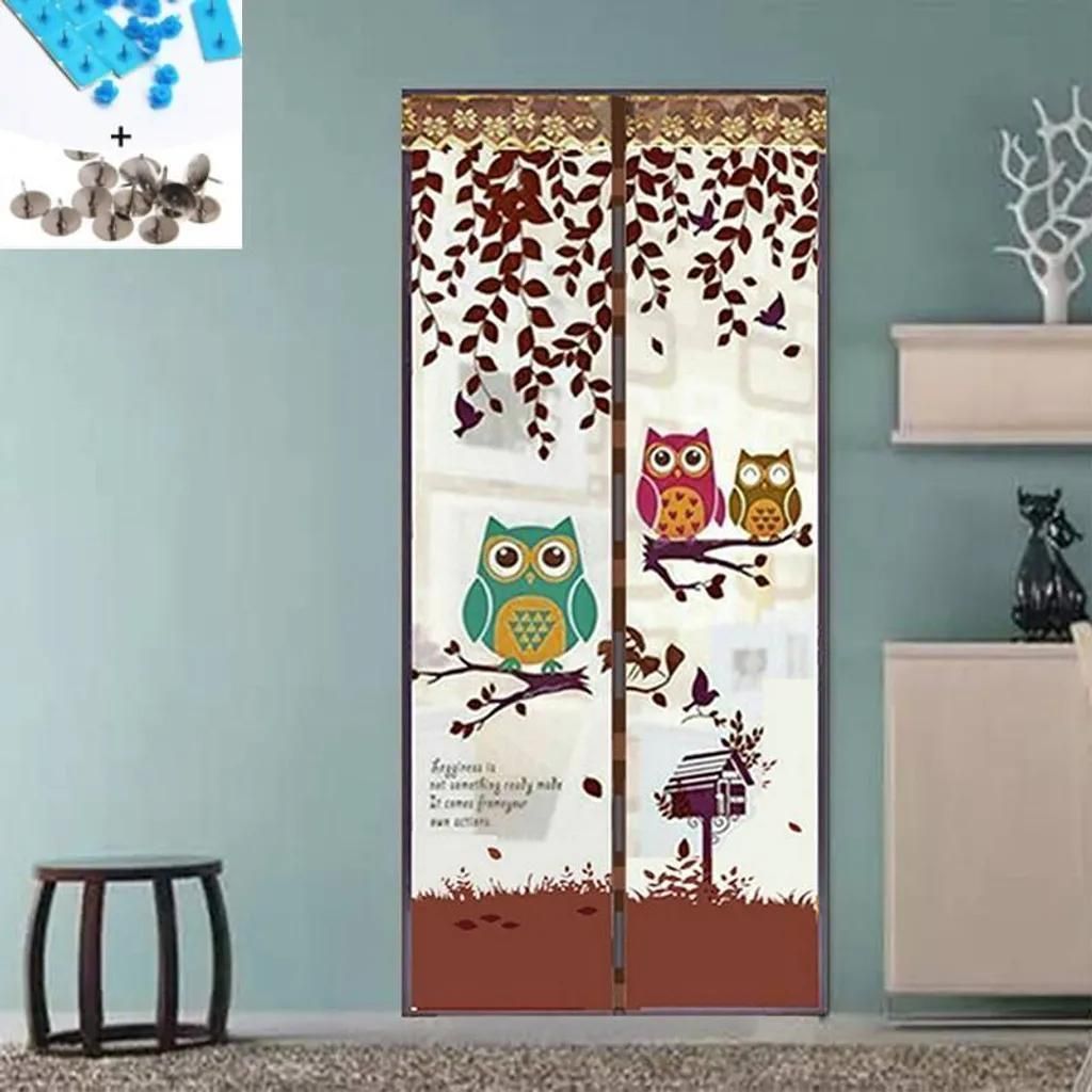 Magnetisches Fliegengitter, 100 x 210 cm, waschbar, Insektenschutz für Balkontür, Terrassentür, Schiebetür, Holz-, Eisen-, Aluminiumtüren (bra...
