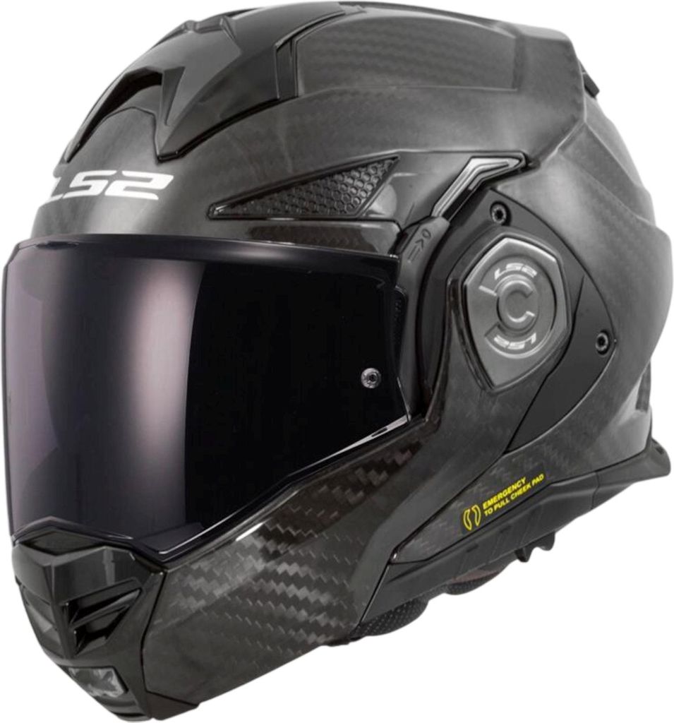 LS2 FF901 Advant X Carbon Solid Klapphelm Schwarz L Produktbild 