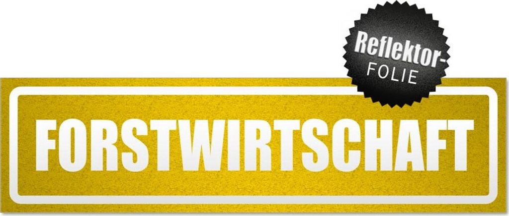Forstwirtschaft invertiert Magnetschild Schild magnetisch
