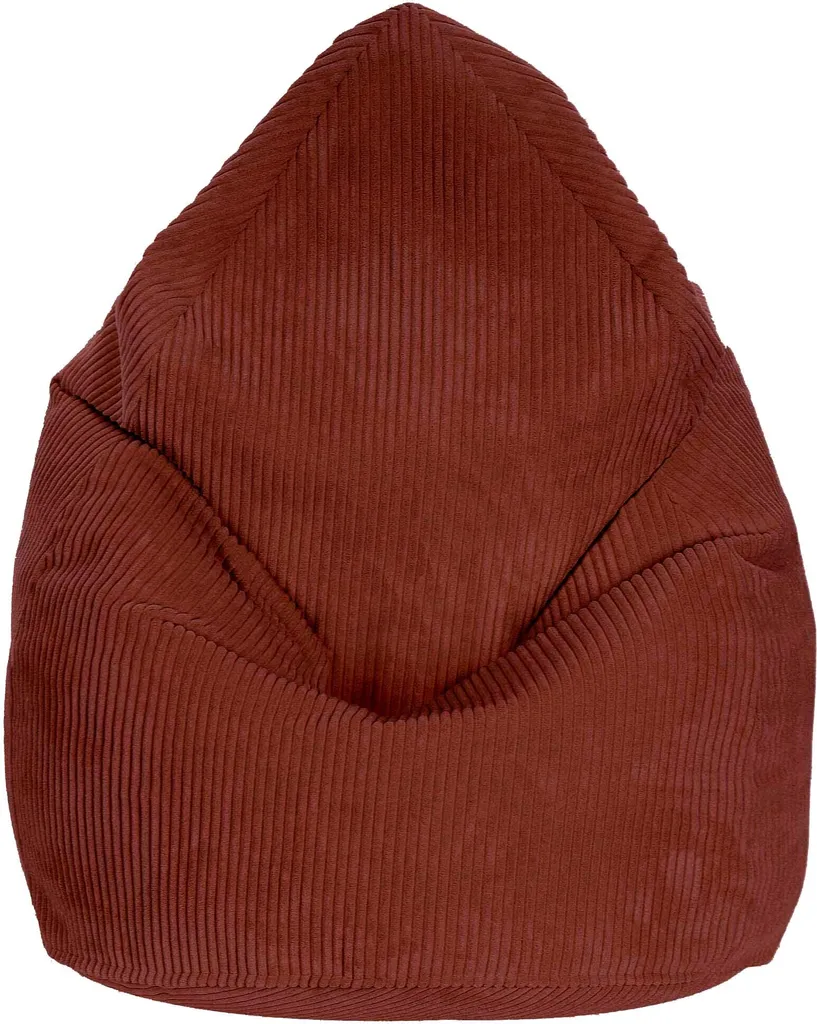 Dreamroots Bean Bag 80x80x120cm Beanbag con schienale e copertura Cuscino per sedersi Borsa termica da pavimento Bubibag Beanbag con imbottitura Beanbag Fired Brick