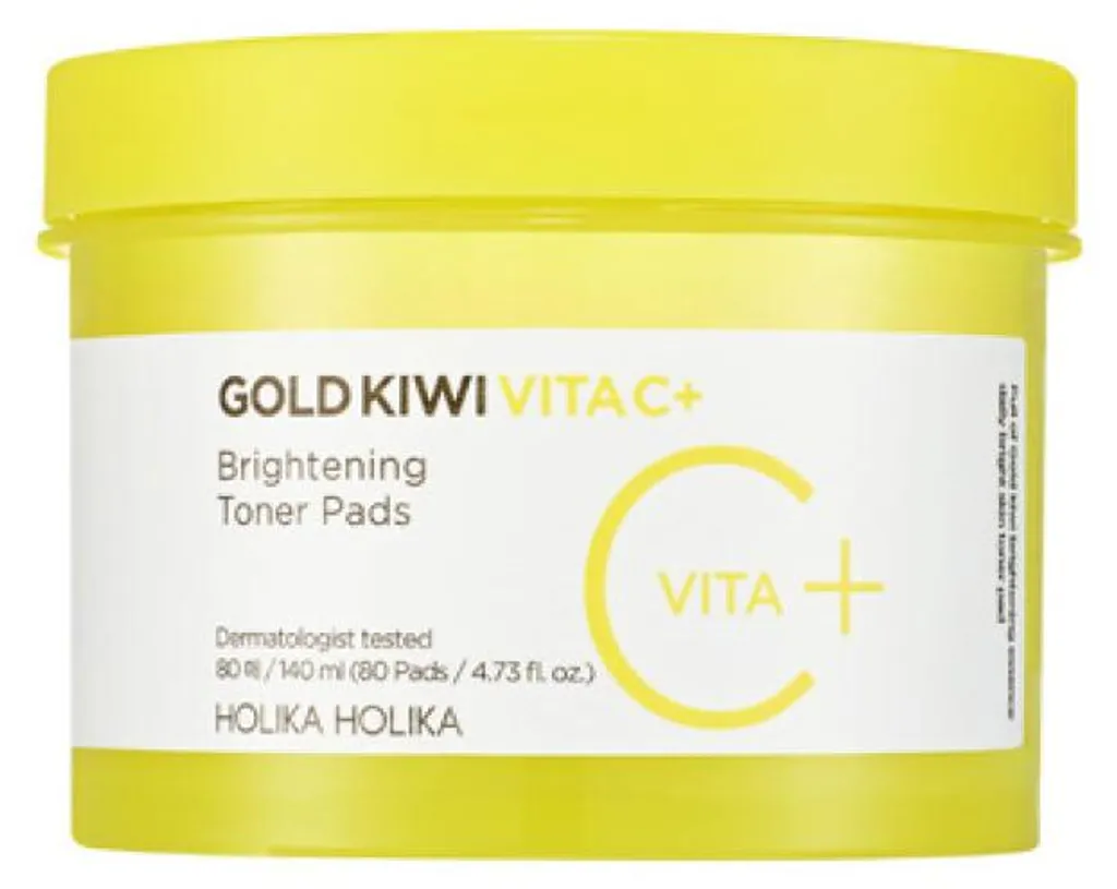 Tampons Éclaircissants Gold Kiwi Vita C Plus avec Vitamine C Pure - 80u