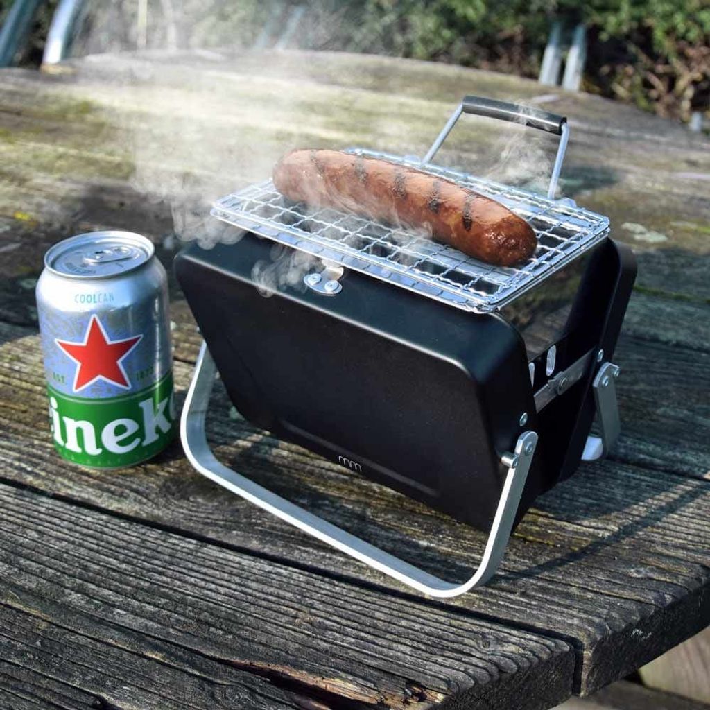 Mały Przenośny Grill Turystyczny Składany w Walizce Zdjęcie produktu 