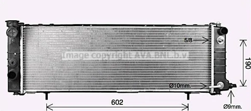 Radiateur moteur AVA JE2078 pour Jeep Cherokee | OE 5191930AA