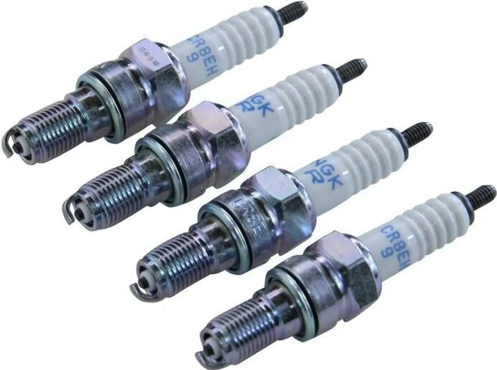 Bougie d'allumage NGK CR8EH-9 pack de 4 idéal pour stabiliser le ralenti
