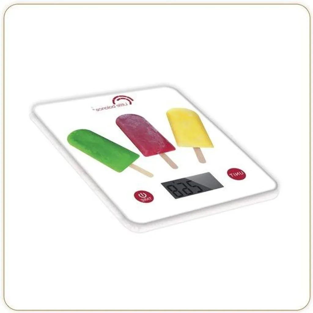 Balance de cuisine 5 kg écran LCD fonction tare et plateau en verre