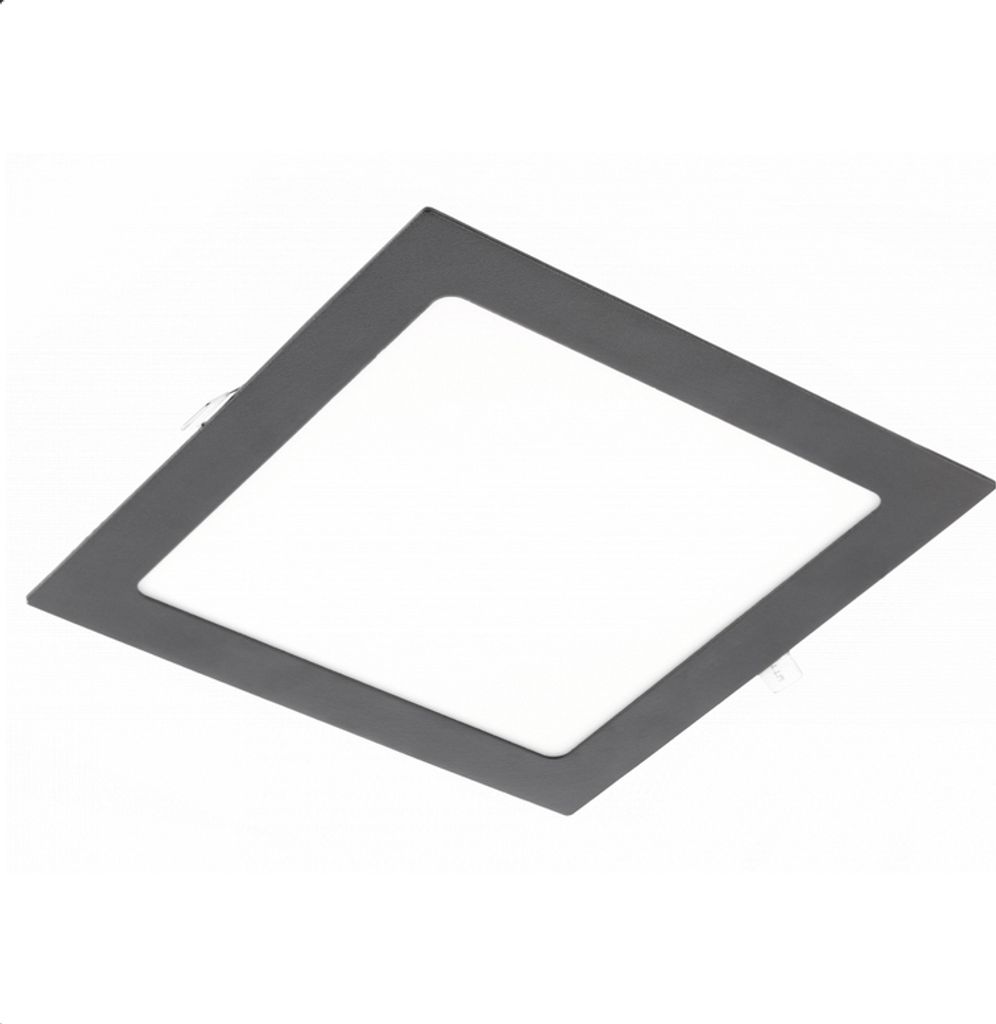 12W Eckige LED Einbauleuchte slim Panel Spot mit schwarzen Produktbild 
