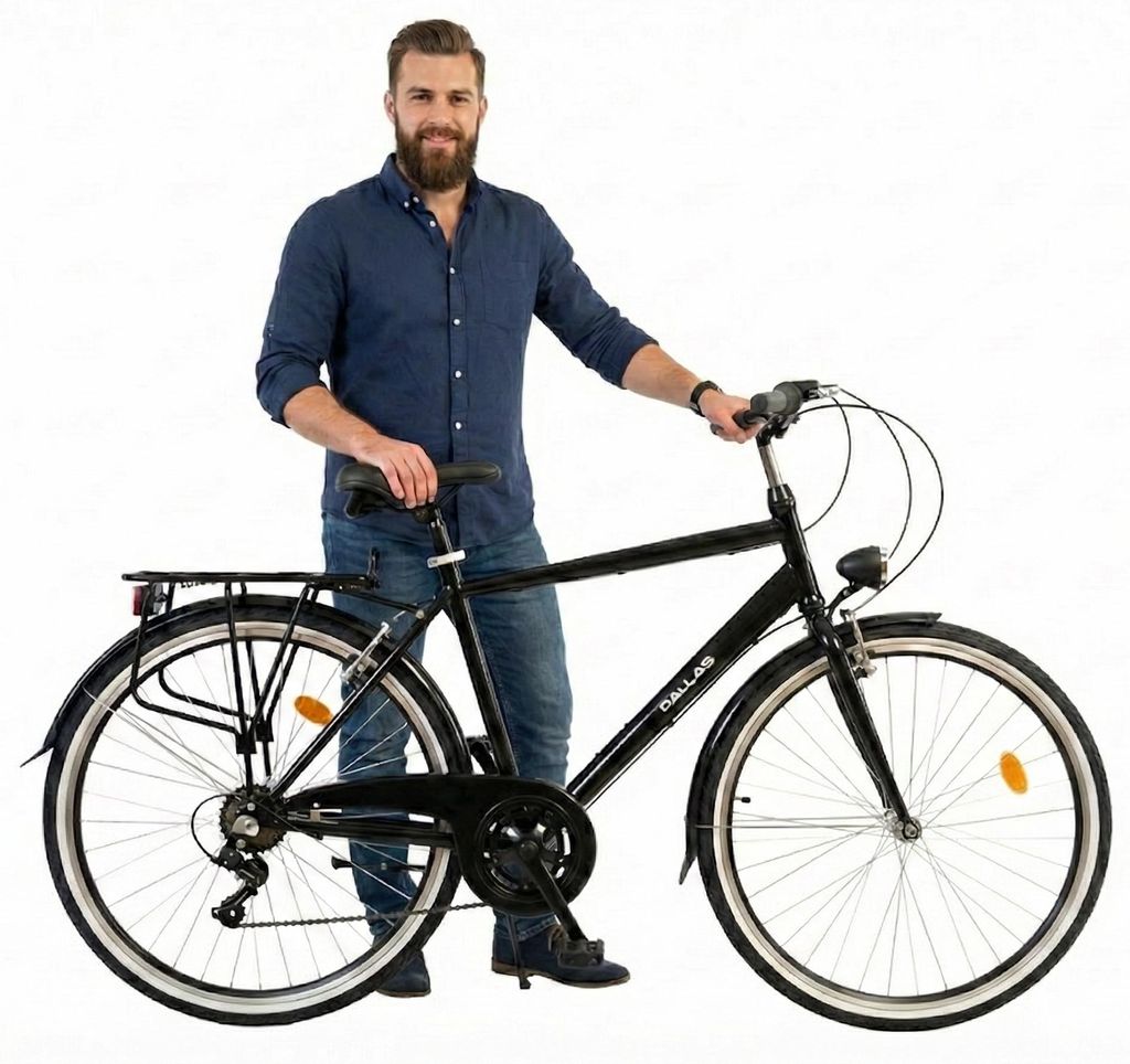 Dallas Bike Herrenfahrrad - 28 Zoll - Stahlrahmen XL 21" - Produktbild 