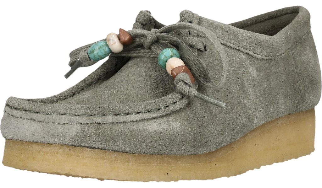 Clarks Originals Schnürschuhe Wallabee aus hochwertigem Material 5357 Sage Suede 38