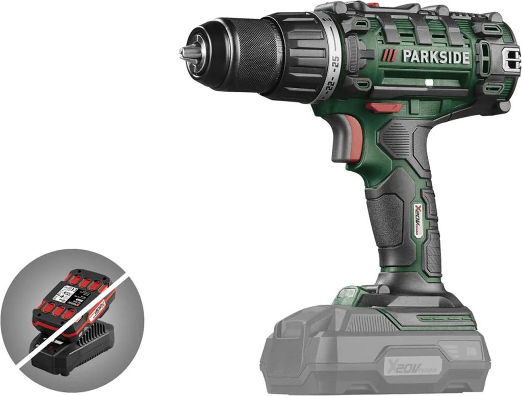 PARKSIDE 20 V Akku-Bohrschrauber »PABS 20 Li G8«, ohne Akku und Ladegerät