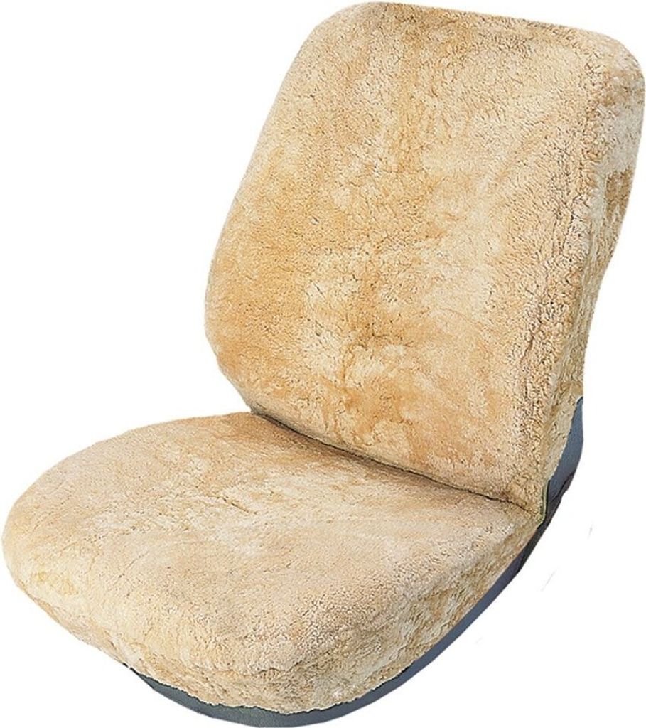 IWH coprisedile in pelle d'agnello per auto, beige Sedile Immagine del prodotto 