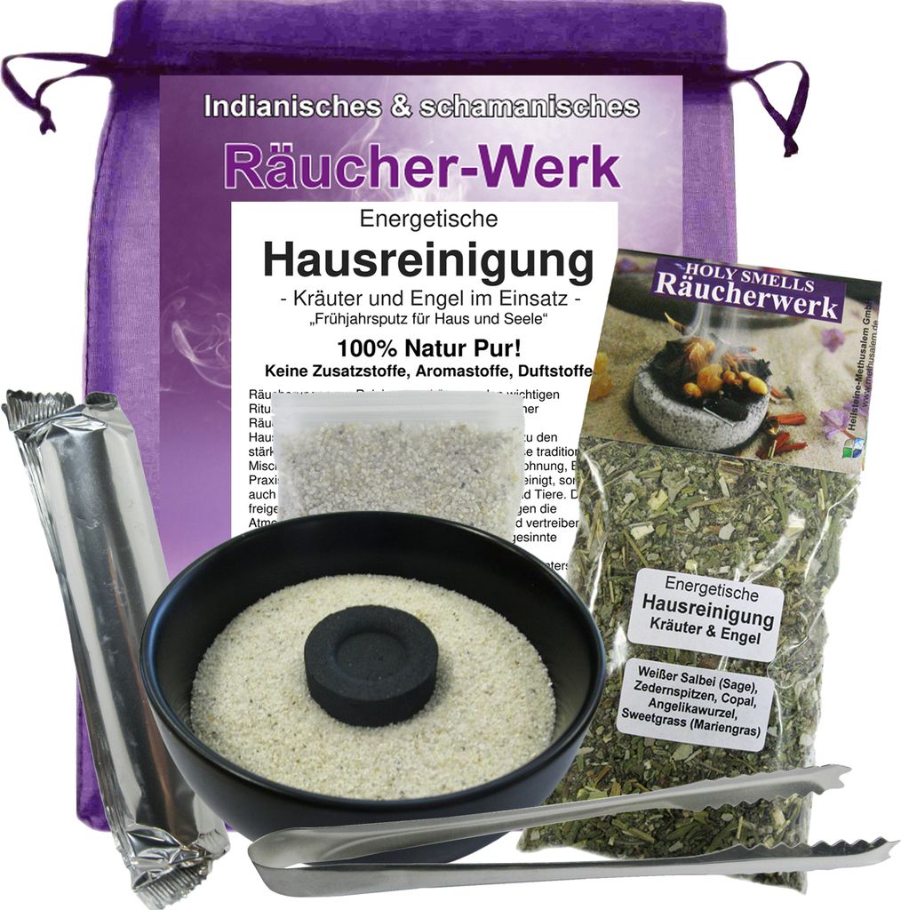 Energetische Hausreinigung 6-TLG Zeremonie-Räucher-Set Produktbild 