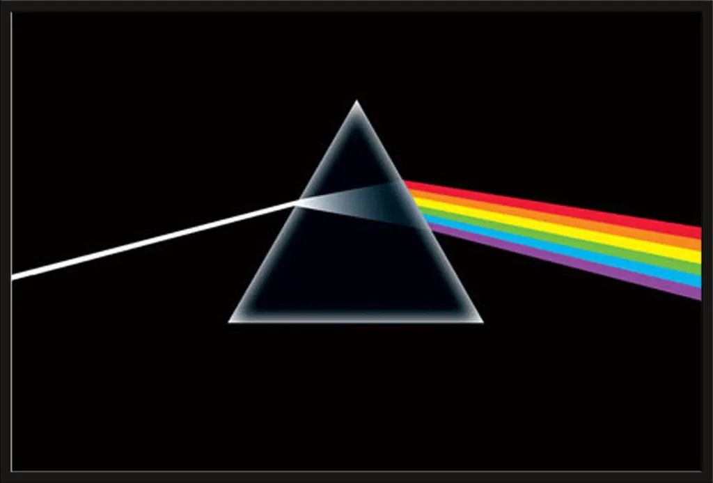 Affiche Pink Floyd Prisma avec Cadre Shinsuke Maxi Noir 61x91,5 cm