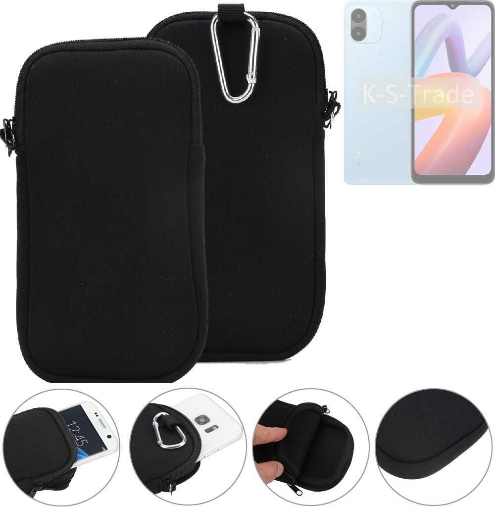 K-S-Trade Neopren-Hülle Handyhülle kompatibel mit Xiaomi Redmi A2+ Schutzhülle Neoprenhülle Sleeve Schutz-Hülle Gürtel Tasche Case Holster