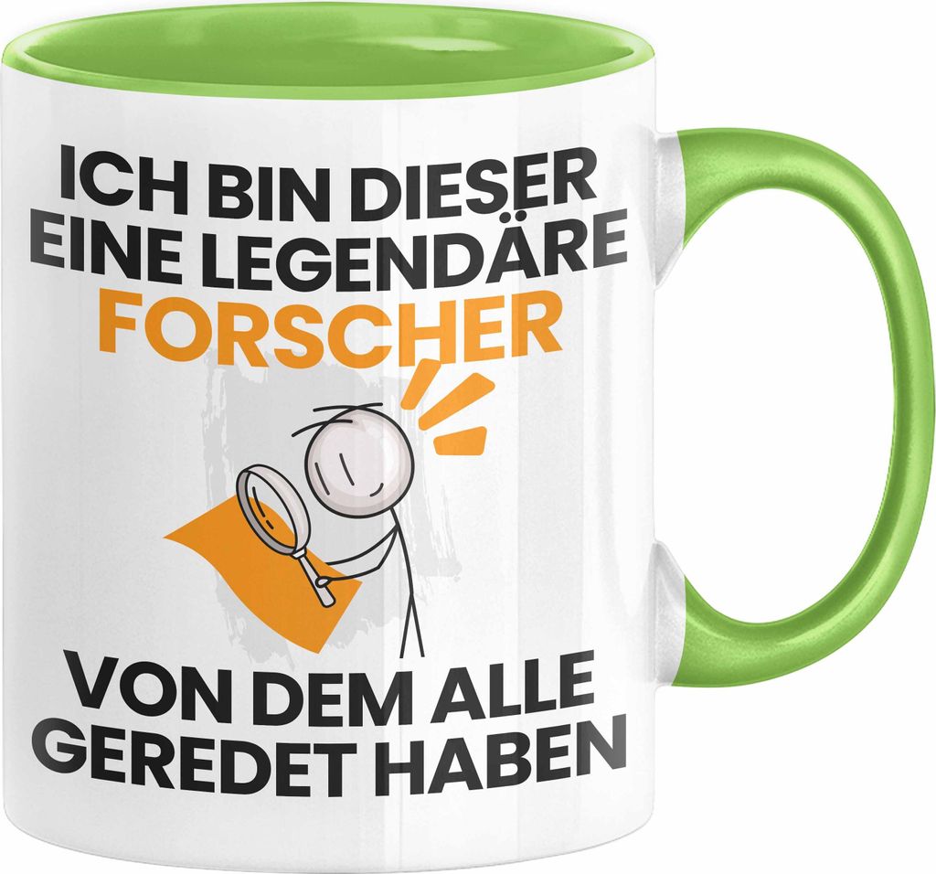 Forscher Geschenk Tasse Lustige Geschenkidee Geburtstag für Forscher Ich Bin Dieser Legendäre Forscher Von Dem Alle Geredet Haben Kaffee-Becher (...