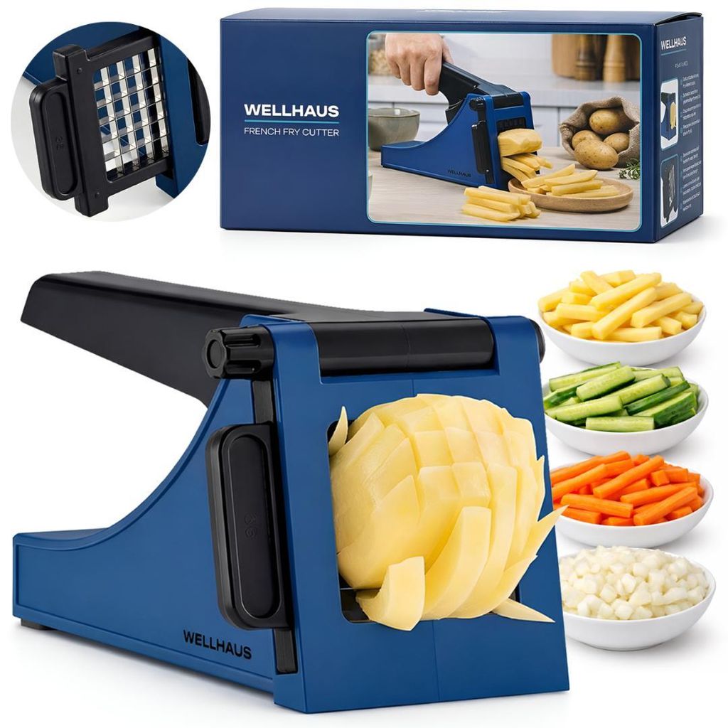 WELLHAUS Coupe-frites professionnel avec lame en acier Image du produit 