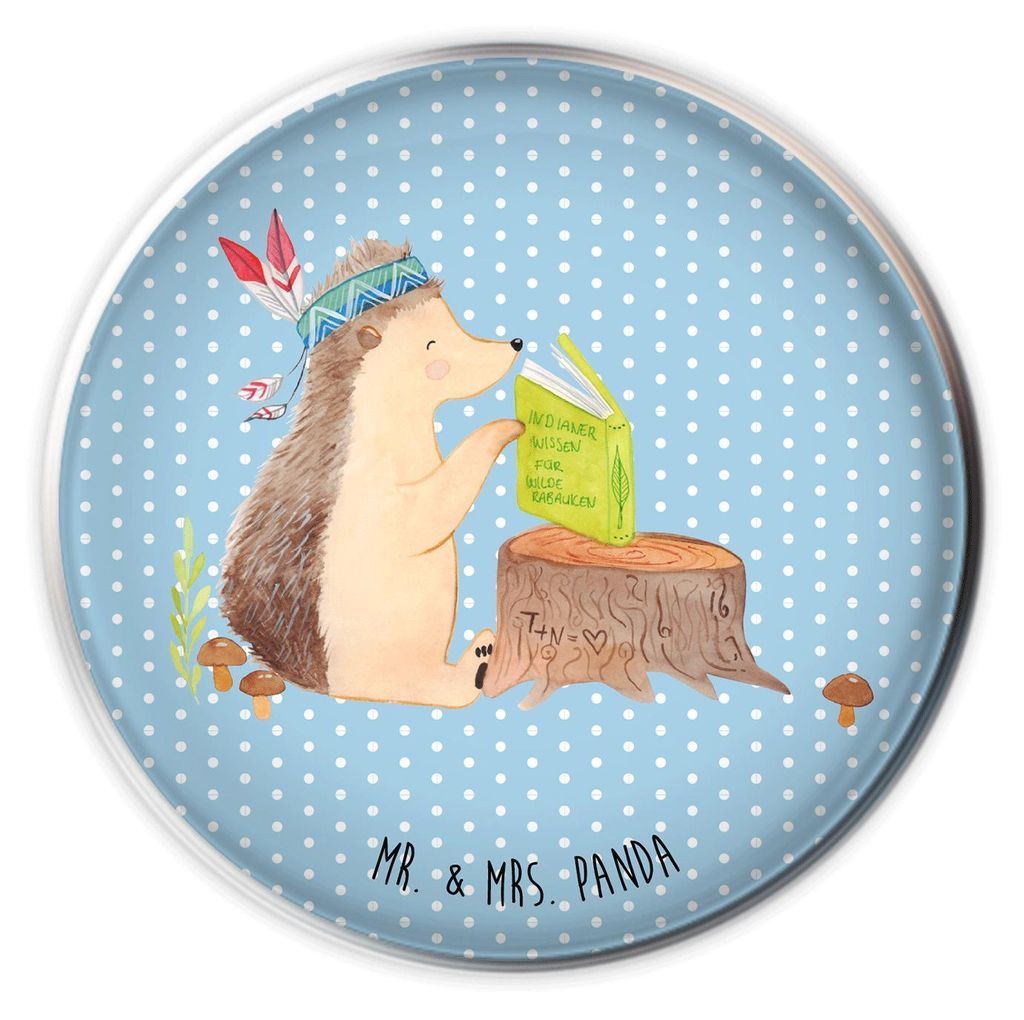 Mr. & Mrs. Panda Waschbecken Ablaufstopfen Igel Federschmuck - Blau Pastell - Geschenk, Tiere, waschbeckenstöpsel, Ablaufstöpsel, Abenteuer, Abfl...