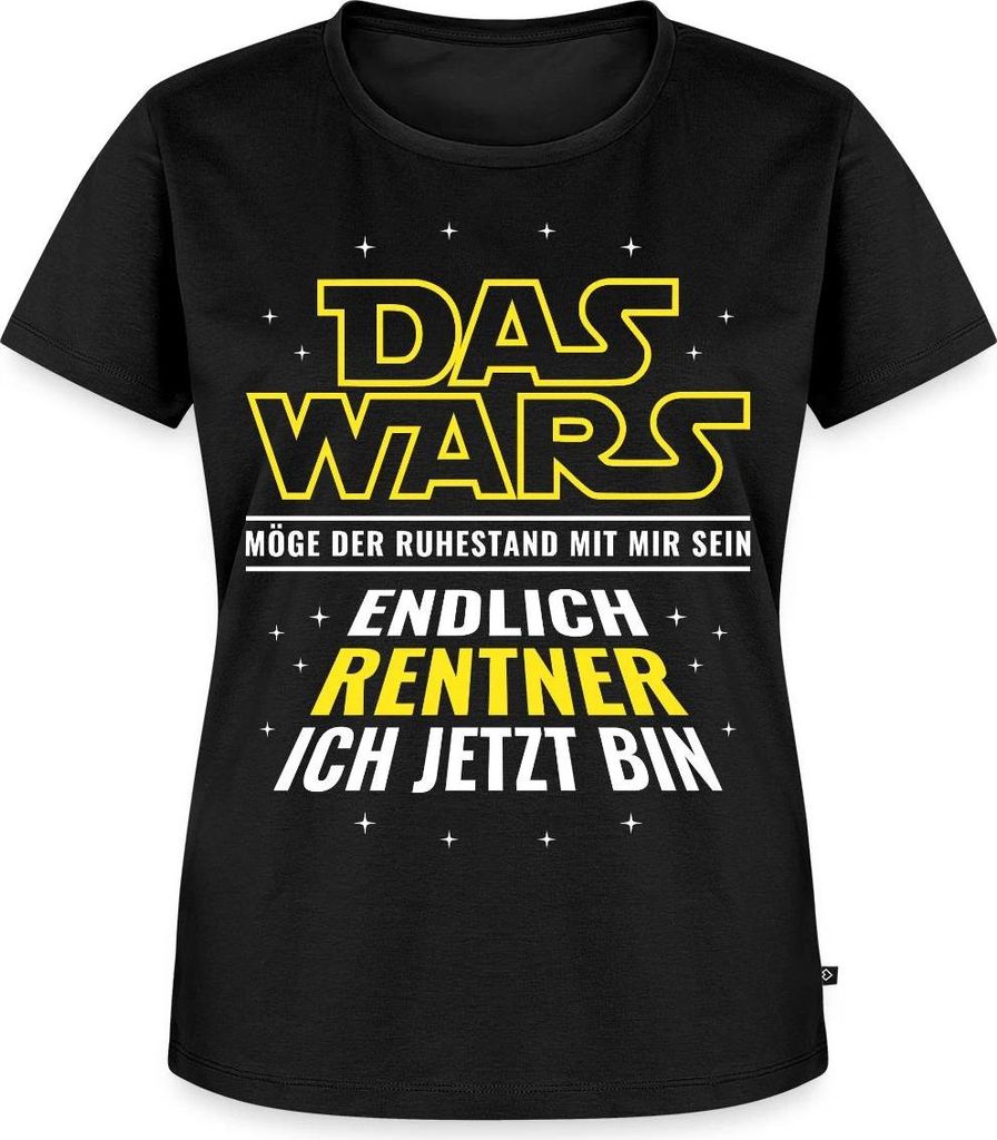 Spreadshirt Endlich Rentner Lustiger Ruhestand Spruch Frauen Premium T-Shirt, XS, Schwarz