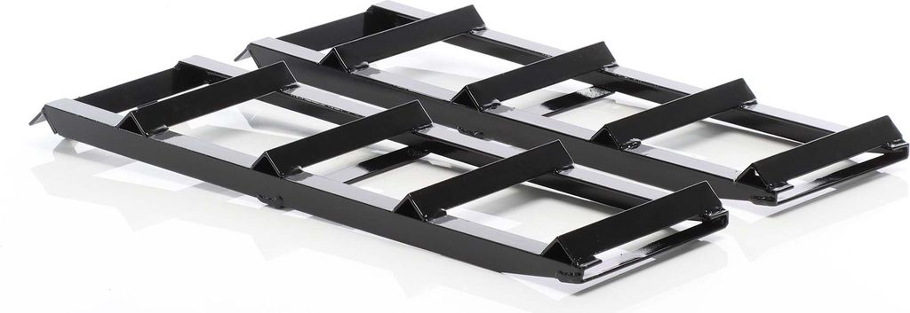 XPOtool Verlängerung für Auffahrrampen 2x 400 kg 650 x 195 mm Kfz-Rampe aus Stahl als Erweiterung für Autorampe, Verladerampe