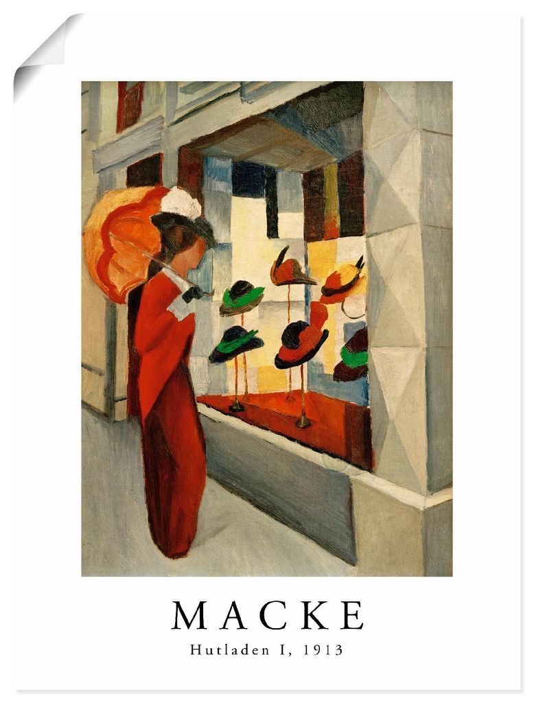 ARTland Poster Hutladen I Größe: 60x80 cm