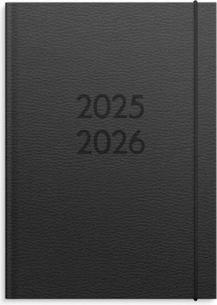 Agenda scolaire 2025-2026 A5 Burde Senator Vega Noir - Organiseur Hebdo