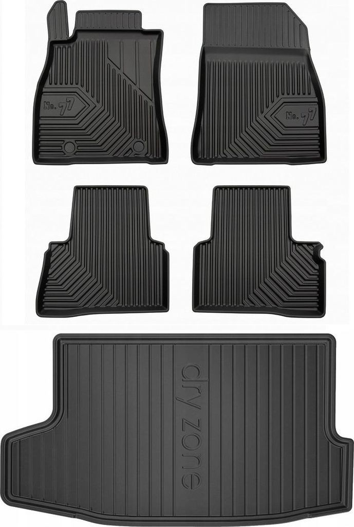 SET 77 Fußmatten und Matte NISSAN Juke 1 2010-2019 g