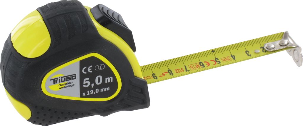TRIUSO PREMIUM Taschenbandmaß mit Magnet und Auto-Lock 19 mm x 5 m
