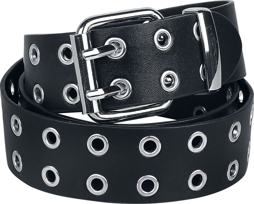 Rock Rebel by EMP Uni schwarzer Gürtel mit Lochnieten Produktbild 