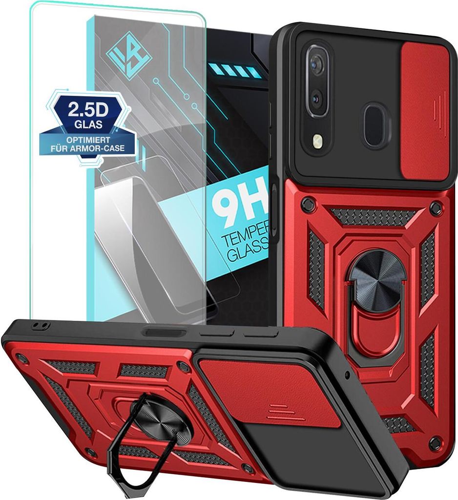 Armor Handyhülle für Samsung Galaxy A50 mit 9H Displayglas Produktbild 
