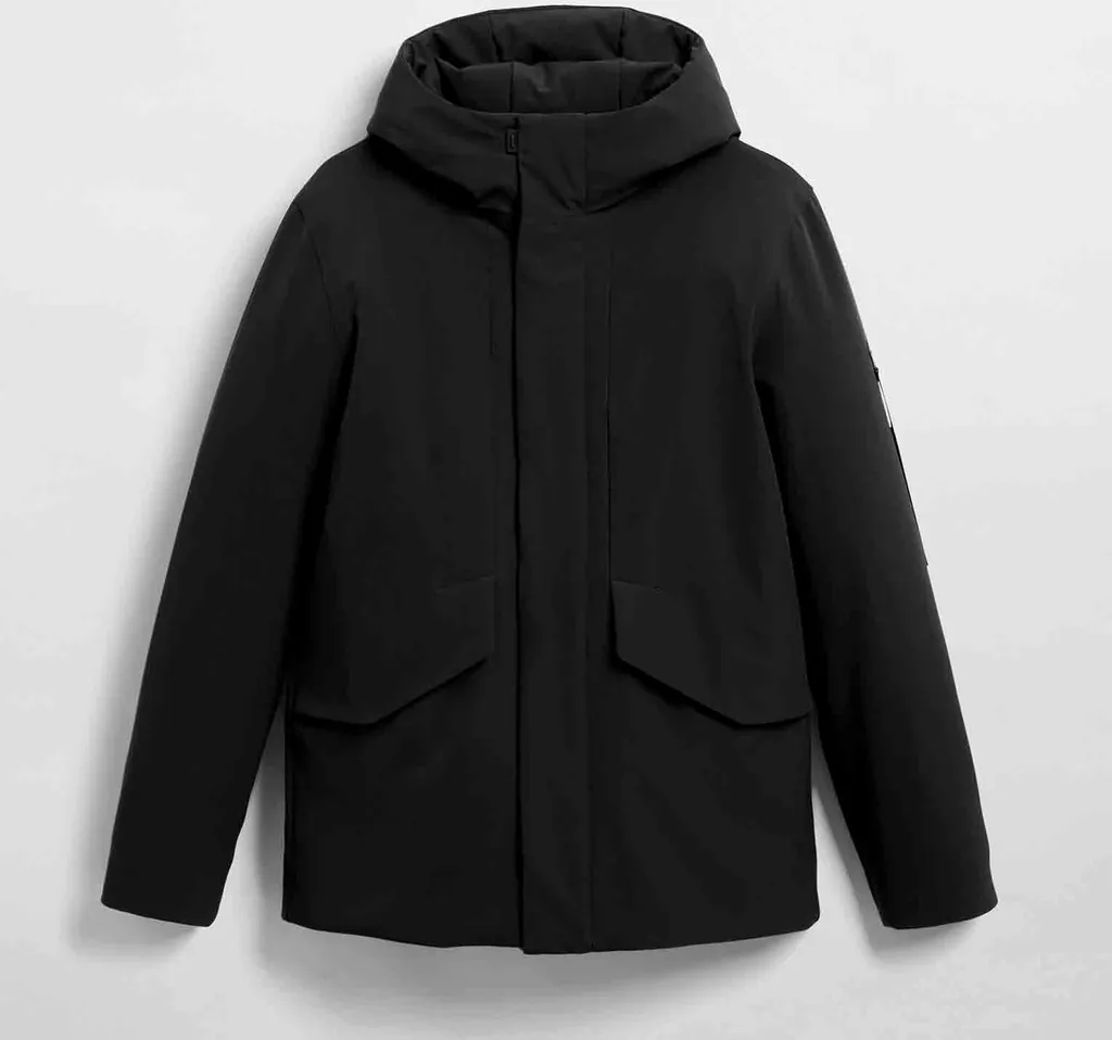 Elvine Tiam 330 634 Noir - Veste d'Hiver Imperméable Parka Homme Chaude