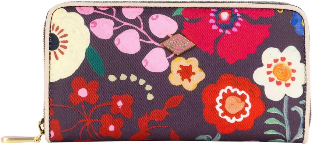 Oilily Zoey Wallet Forged Iron - Portafoglio Grande con Cerniera