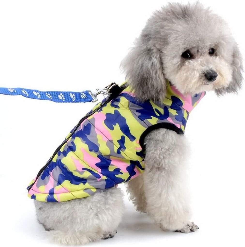 Selmai Jacke/Mantel für kleine Hunde im Camouflage-Stil, Produktbild 