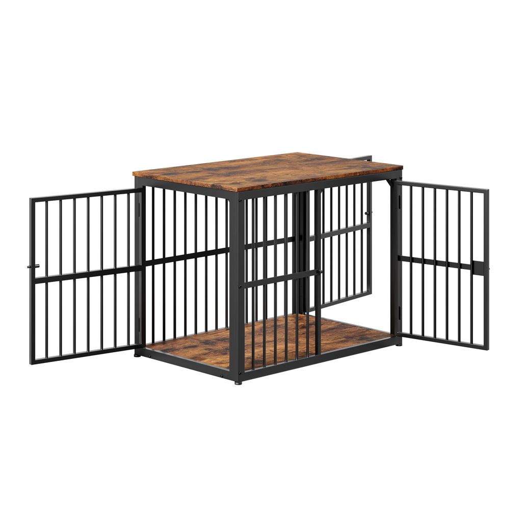 Cage pour chien, meuble avec 3 portes, meuble TV ou table Image du produit 