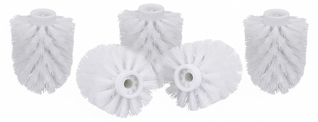 5 testine di ricambio relaxdays in plastica bianca Immagine del prodotto 