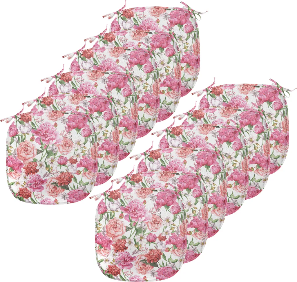 Cuscini Sedie Cucina 40x40 ABAKUHAUS - Pack 12 Fiori Acquerello