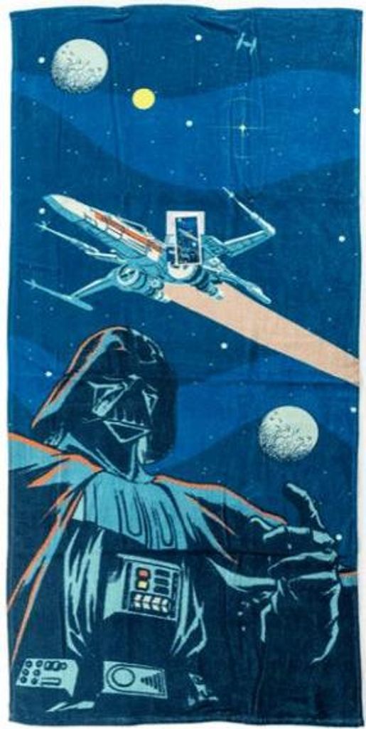 Darth Vader Star Wars Badetuch Blau 70x140cm