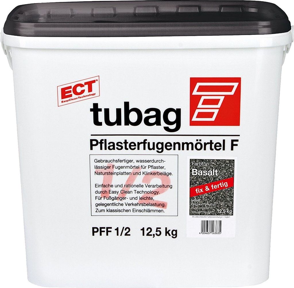 tubag Mortero para juntas de pavimentos PFF Basalto, 12,5 Imagen del producto 