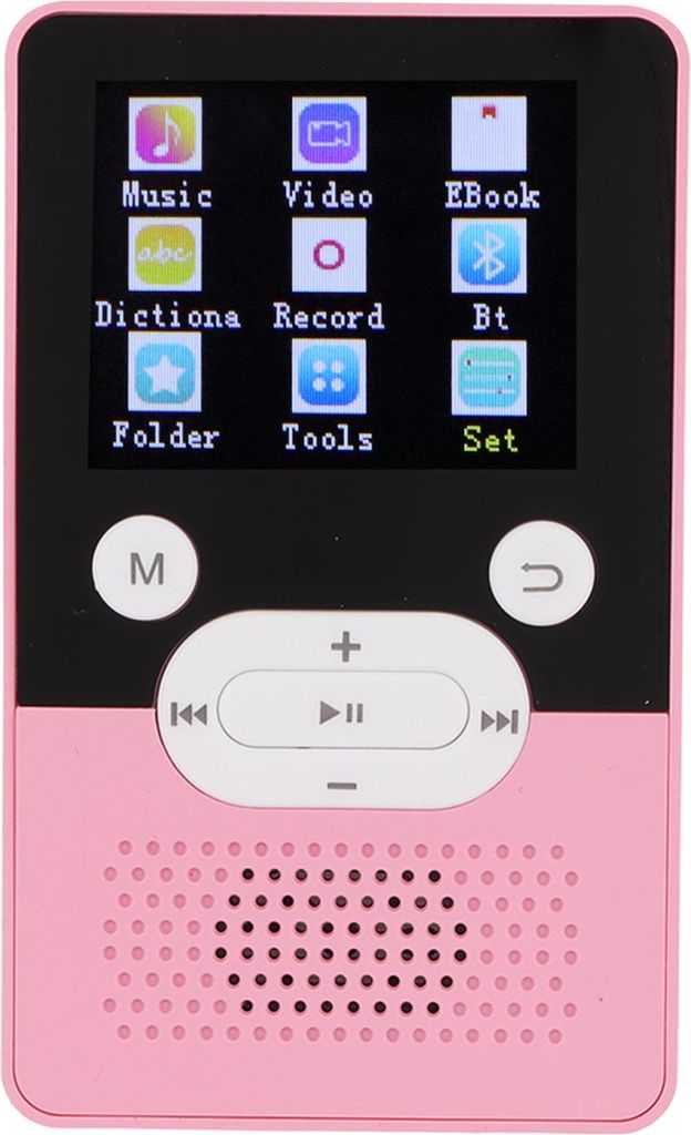 T9 MP4 Player 1,8 Zoll Farbbildschirm Lossless Sound MP3 Player mit Bluetooth 4.2 Unterstützt SpeicherkartenerweiterungPink 16GB