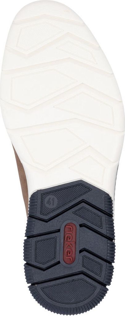 Rieker Herren Slipper mit Gummizug und weicher Decksohle aus Leder 14459, Größe:43 EU, Farbe:Braun