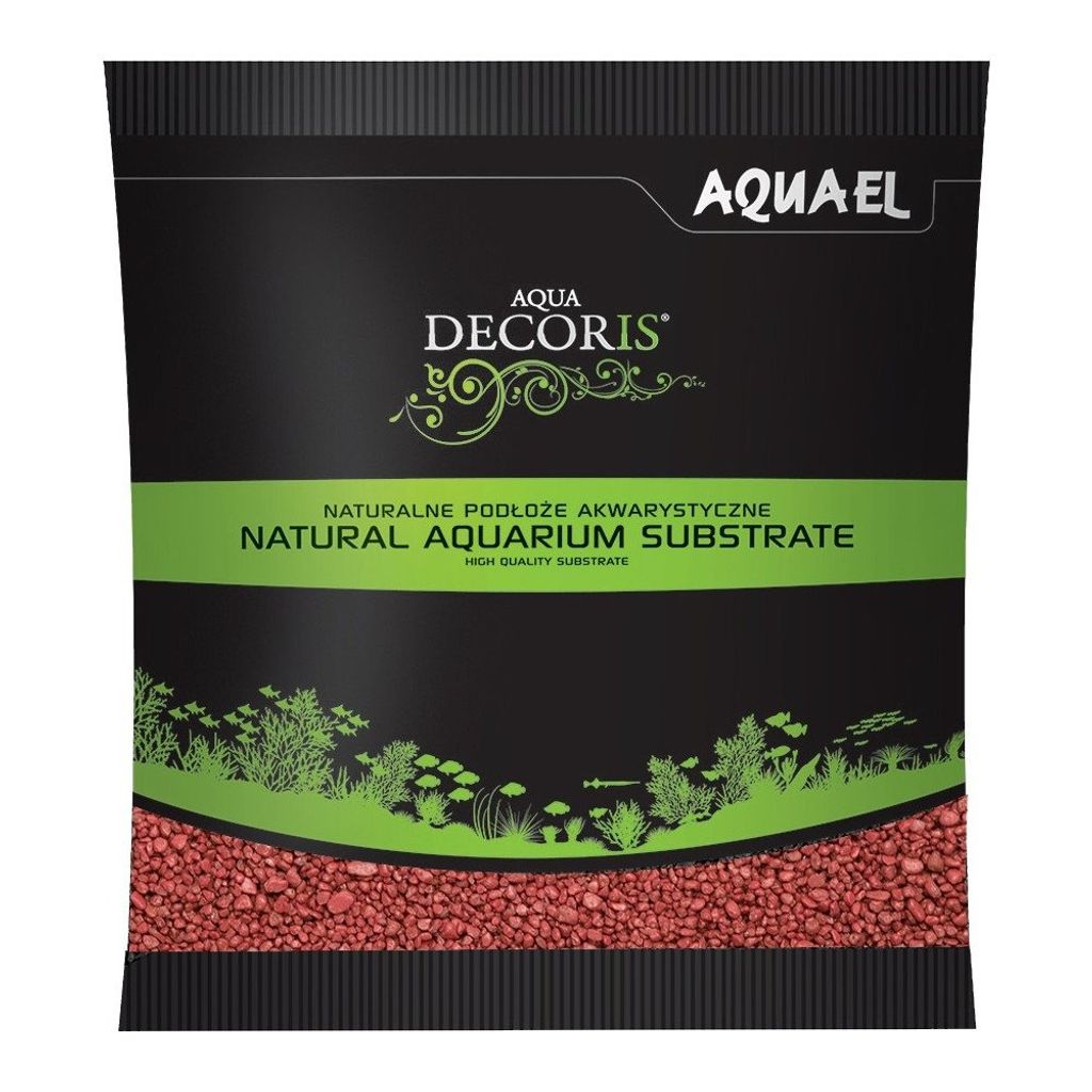 AQUA DECORIS Kies rot 2 - 3 mm (1 kg)