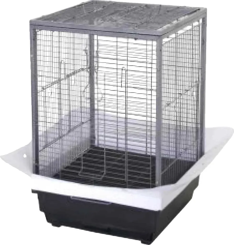 Gabbia Sicura per Uccellini 45x45x60 cm - Facile da Pulire per la Famiglia