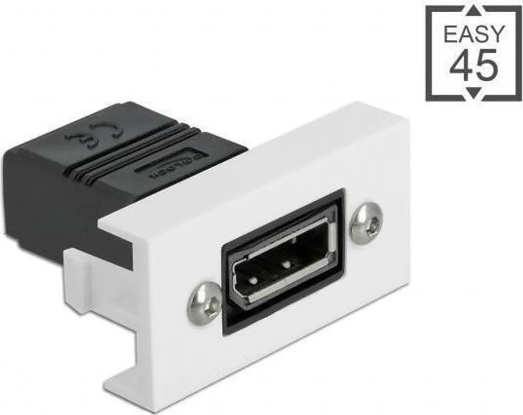 Connecteur DisplayPort pour plastron Easy 45 Delock installation bureau - 2
